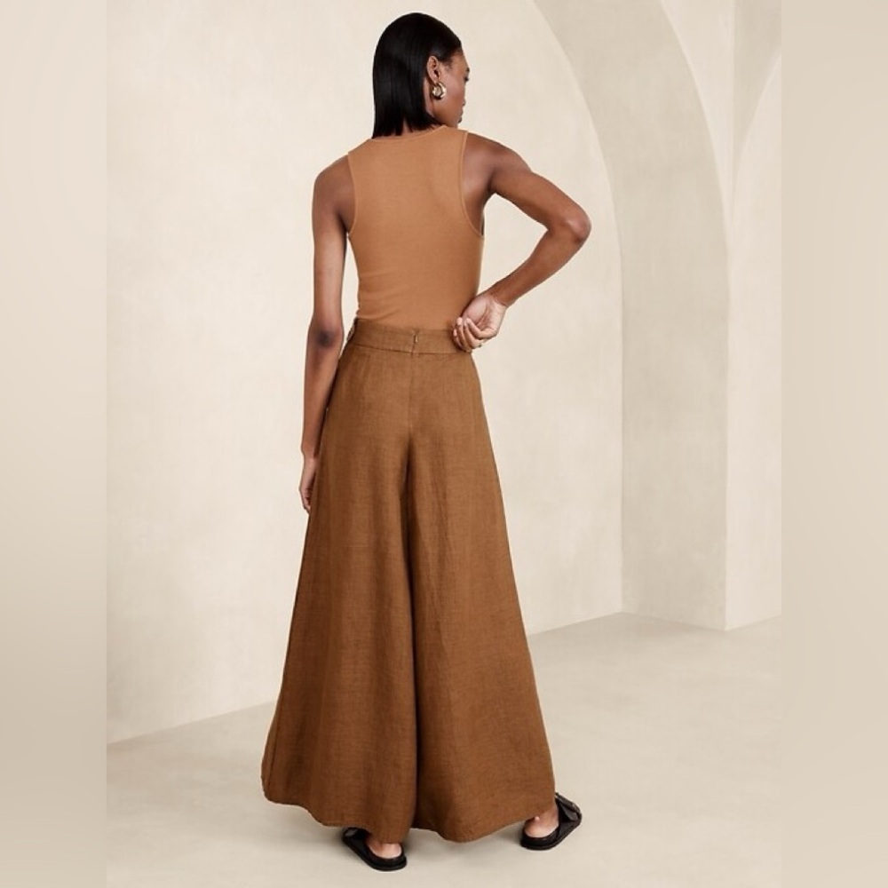 Banana Republic Brown Wide-Leg Jumpsuit - Picture 3 of 4